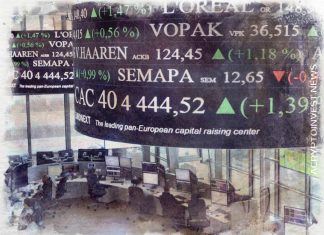 Европейские акции достигли месячного максимума