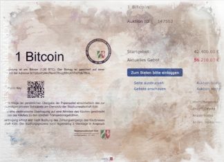 В Германии начали аукцион по продаже 215 изъятых BTC