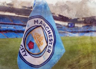 OKX — спонсор тренировочной формы Манчестер Сити Манчестер Сити