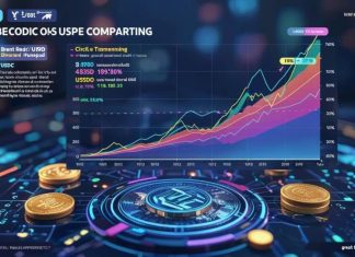 USDC опережает USDT по темпам роста в блокчейне USDC